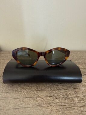 Saint Laurent Tortoiseshell Cat Eye Sunglasses - Brown
